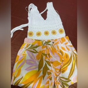 Hollister crochet top size S